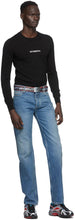 VETEMENTS Black Merino Logo Crewneck Sweater