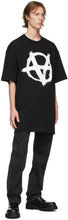 VETEMENTS Black Oversized Anarchy Gothic Logo T-Shirt