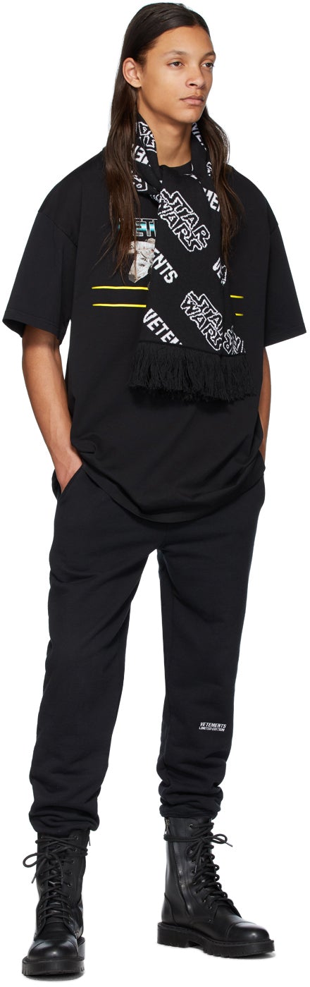 VETEMENTS Black STAR WARS Edition Falcon T-Shirt