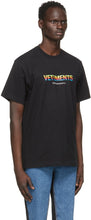 VETEMENTS Black 'Think Differently' T-Shirt