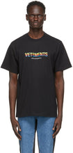 VETEMENTS Black 'Think Differently' T-Shirt - T-shirt Black 'pense différemment' - vetoments 흑인 '다르게 생각하십시오'티셔츠