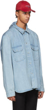 VETEMENTS Blue Levi's Edition Open Back Denim Shirt