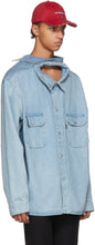 VETEMENTS Blue Levi's Edition Open Back Denim Shirt
