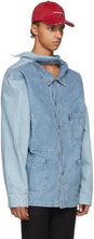 VETEMENTS Blue Levi's Edition Open Back Denim Shirt