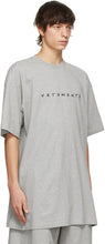VETEMENTS Grey Friendly Logo T-Shirt