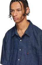 VETEMENTS Navy Levi's Edition Oversized Denim Shirt