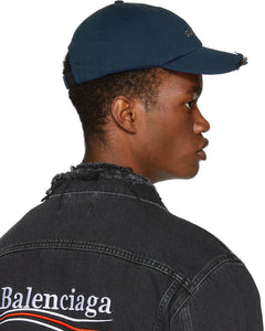 VETEMENTS Navy Reebok Edition 'Sunday' Weekday Cap – BlackSkinny