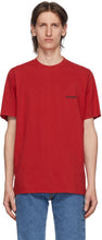 VETEMENTS Red Logo Front Back T-Shirt - T-shirt DROP DOS DROIT DE VÉTÉS DU LOGO ROUGE - vetements 빨간 로고 앞면 티셔츠