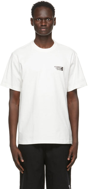 VETEMENTS White 'Limited Edition' Logo T-Shirt - T-shirt Logo Vitements 'Limited Edition' Limited 'Limited' - Vetements 화이트 '한정판'로고 티셔츠