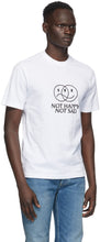 VETEMENTS White 'Not Happy Not Sad' T-Shirt