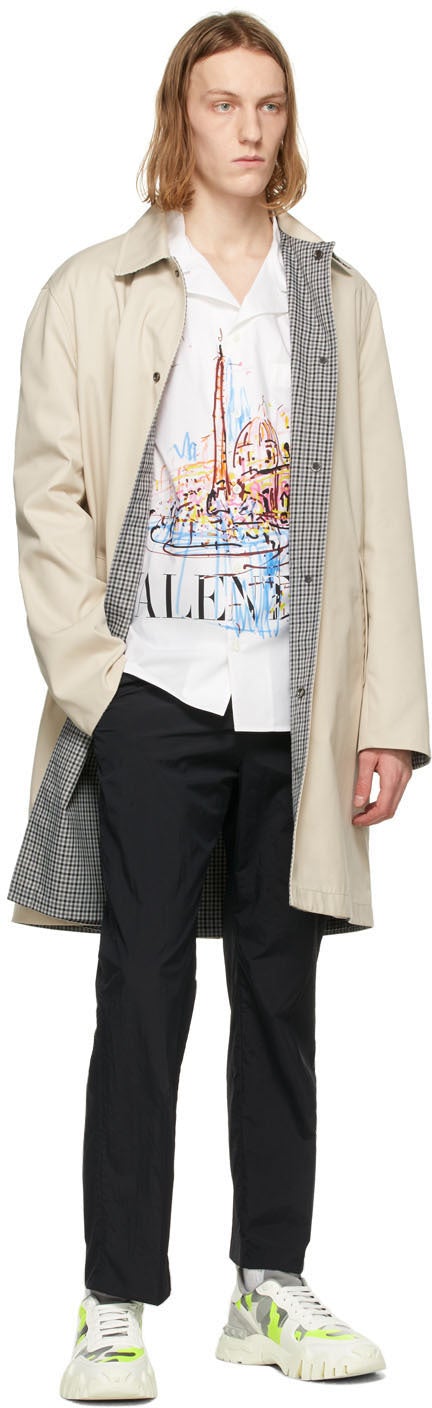 Valentino Beige Wool Twill Coat