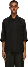 Valentino Black Double-Faced Polo Shirt - Valentino Noir Double Faced Polo Shirt - Valentino Black Double Faced Polo Shirt.