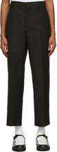 Valentino Black Embroidered Logo Trousers - Pantalon logo brodé Noir Valentino - Valentino 블랙 수 놓은 로고 바지