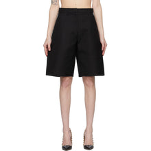 Valentino Black Gabardine Bermuda Shorts - Short de Bermudes Gabardine Noir Valentino - Valentino Black Gabardine Bermuda 반바지