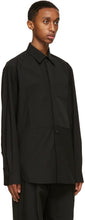 Valentino Black Plastron Shirt