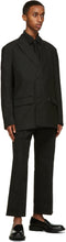 Valentino Black Plastron Shirt