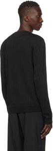 Valentino Black Wool 'VLTN' Sweater