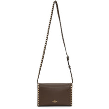 Valentino Brown Valentino Garavani Small Rockstud Crossbody Bag