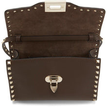 Valentino Brown Valentino Garavani Small Rockstud Crossbody Bag