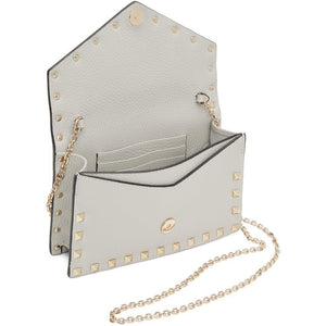 Valentino Garavani Rockstud Envelope Chain Crossbody Bag Leather