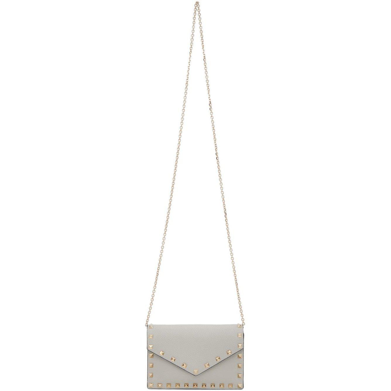 Valentino Garavani: Silver Small Locò Bag