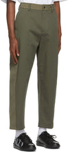 Valentino Khaki Gabardine Trousers
