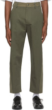 Valentino Khaki Gabardine Trousers - Pantalon Gabardine Valentino Khaki - Valentino Khaki Gabardine 바지