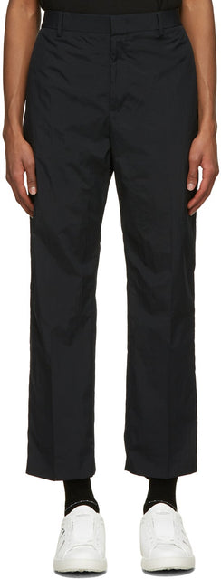 Valentino Navy Nylon Trousers - Pantalon Valentino Navy Nylon - Valentino 해군 나일론 바지