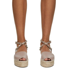 Valentino Pink Rockstud Espadrilles