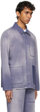 Valentino Purple Denim Shaded Jacket