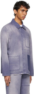 Valentino Purple Denim Shaded Jacket