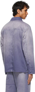 Valentino Purple Denim Shaded Jacket