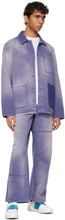 Valentino Purple Denim Shaded Jacket