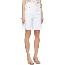 Valentino White Bermuda Shorts