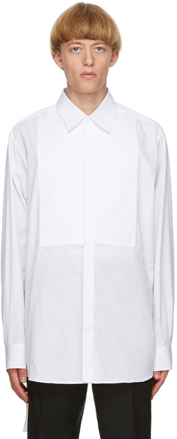 Valentino White Poplin Cinch Shirt - Chemise cinéphile en popeline blanche de Valentino - Valentino 화이트 포플린 Cinch 셔츠