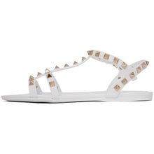 Valentino White Valentino Garavani Rockstud Jelly Sandals