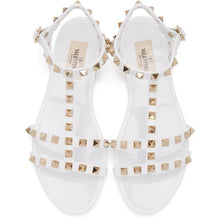 Valentino White Valentino Garavani Rockstud Jelly Sandals