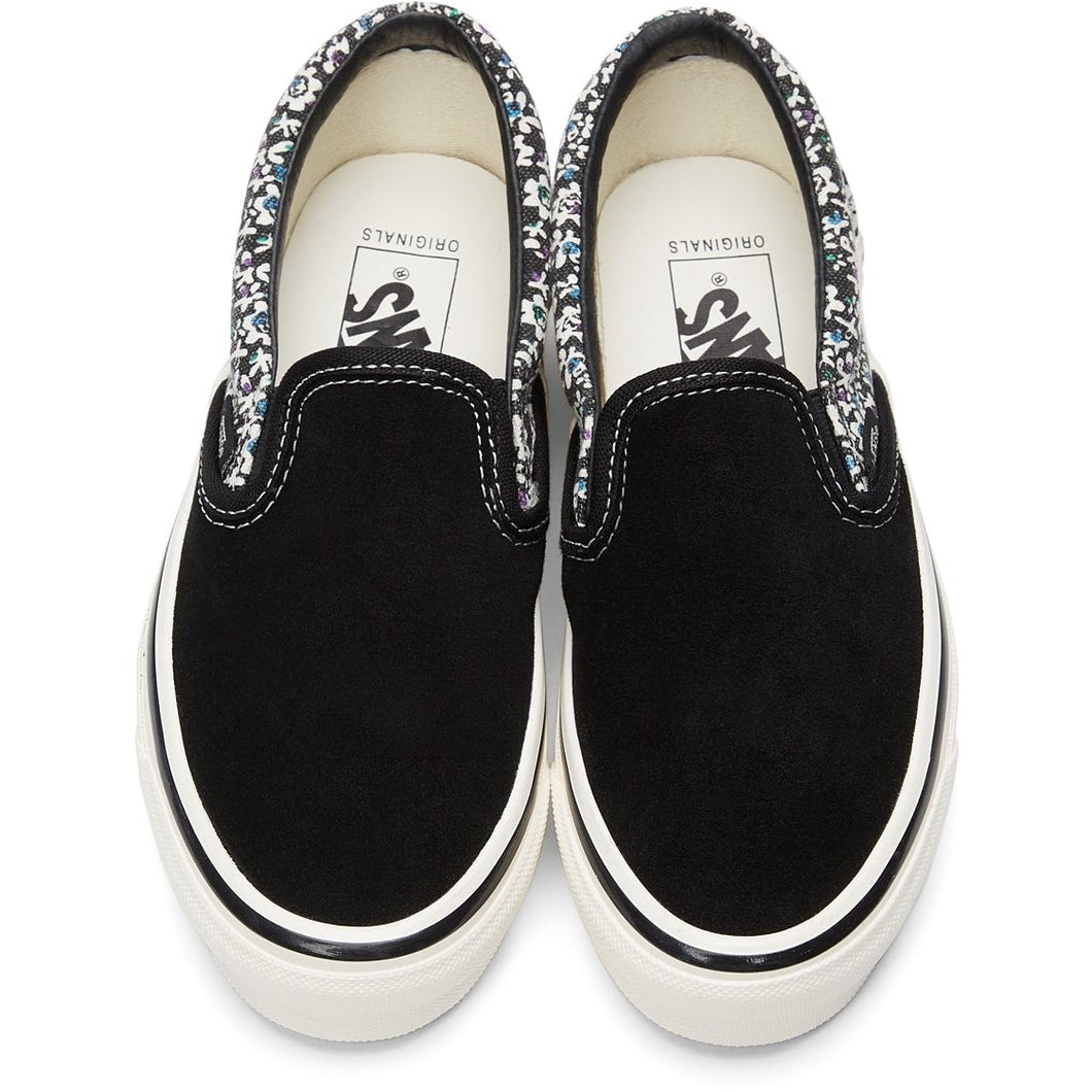 Vans Black Micro Daisy OG Classic Slip-On LX Sneakers