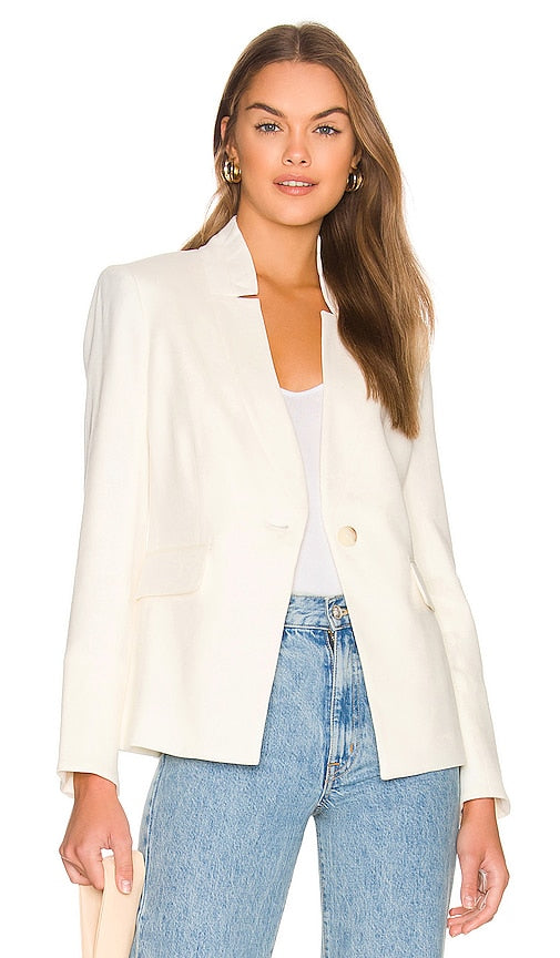 Veronica Beard Upcollar Dickey Jacket in White Veste Dickey upcollar de Veronica Beard en blanc Veronica Beard Upcollar Dickey夹克白色