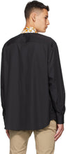 Versace Black Barocco Collar Shirt