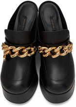 Versace Black Chunky Chain Heels