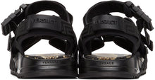 Versace Black Graecia Sandals