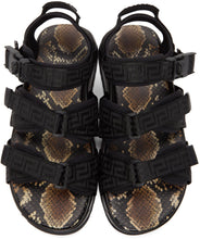 Versace Black Graecia Sandals