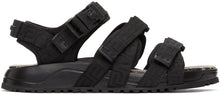 Versace Black Graecia Sandals - Versace Noir Graecia Sandales - 베르사체 블랙 Graecia 샌들