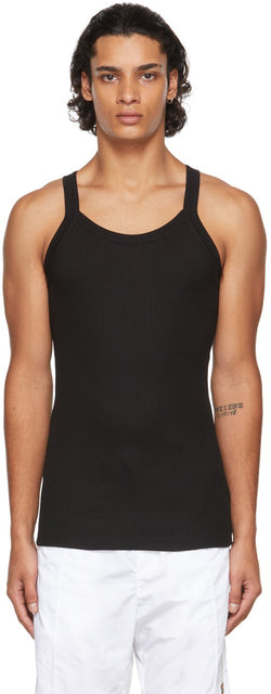 Versace Black Greca Tank Top - Versace Noir GReca Débardeur - 베르사체 블랙 그레 카 탱크 탑