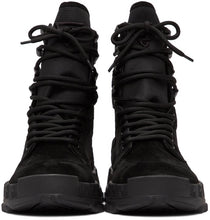 Versace Black High Sneaker Boots