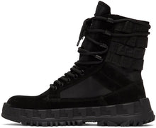 Versace Black High Sneaker Boots