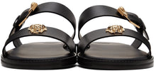 Versace Black 'La Medusa' Sandals