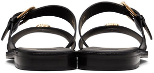 Versace Black 'La Medusa' Sandals