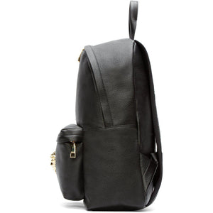 Versace Black Leather Medusa Backpack